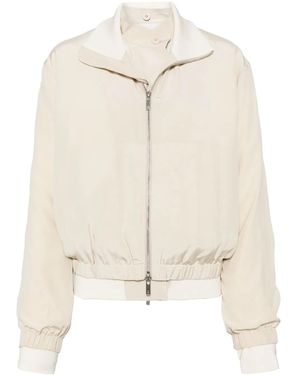 Helmut Lang リバーシブル パネル ボンバージャケット - ナチュラル