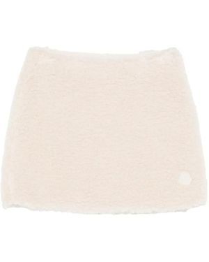 Moncler Teddy Mini Skirt - Natural