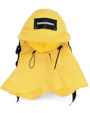 DSquared² Drawstring Hat - Yellow