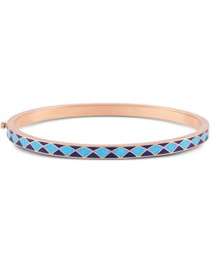 Aneka 18K Recycled Rose Kaleido Aura Diamond Bracelet - White