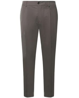BE ABLE Pleated Tapered Trousers - Grey