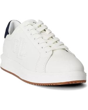 Ralph Lauren Logo-Embossed Trainers - White