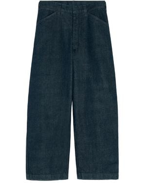 Lemaire Maxi Workwear Jeans Mit Verstellbarem Riemen - Blau