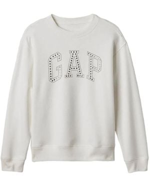 Gap Jersey Con Logo Y Apliques De Strass - Blanco