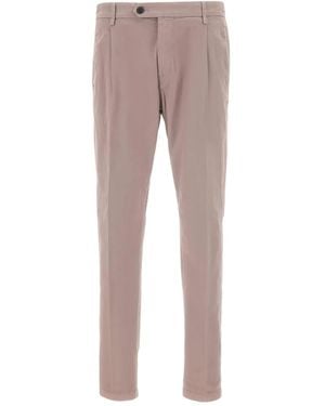 Eleventy Pleated Welt-Pockets Trousers - Grey
