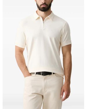 Barbour Crakehall Zip-Fastening Cotton Polo Shirt - White