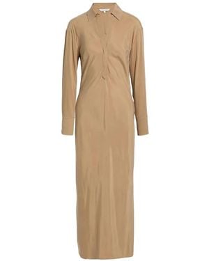 Veronica Beard Vestido Largo Camisero Liberty - Neutro