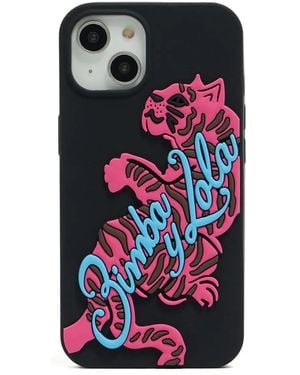 Bimba Y Lola Tiger-Print Iphone 15 Case - White