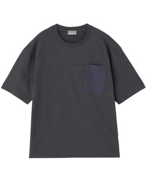 Herno Chest-Pocket Paneled T-Shirt - Blue