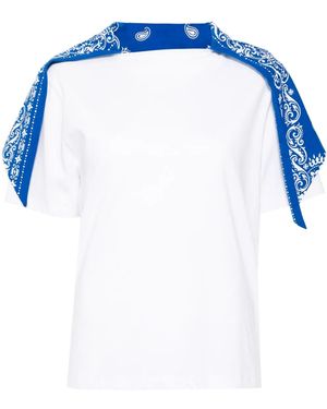 BATSHEVA Bandana T-Shirt - Blauw