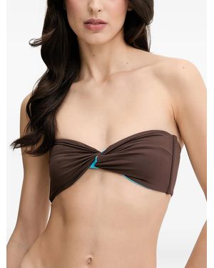 Bondeye Ora Twisted-Design Reversible Bandeau - Black