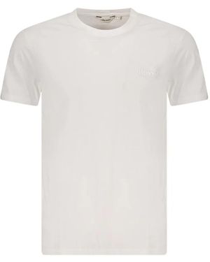 Ellesse Logo-Embroidered T-Shirt - White