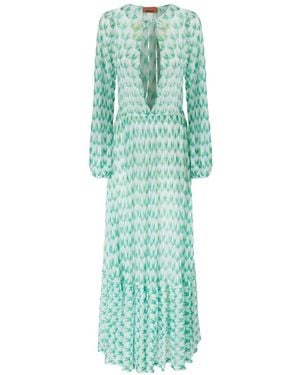 Missoni Abito Lungo Copricostume - Green
