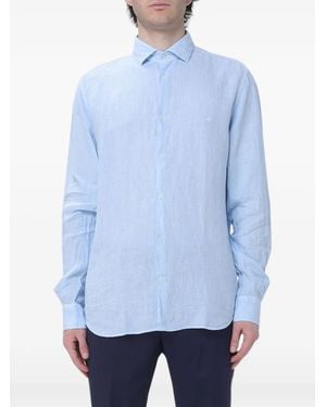 Brooksfield Linen Shirt - Blue