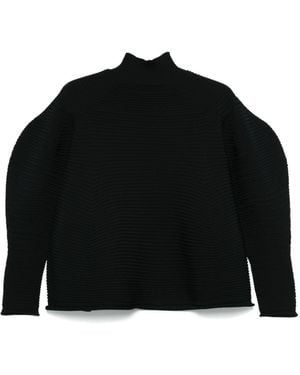 Pleats Please Issey Miyake Plissé Jumper - Black