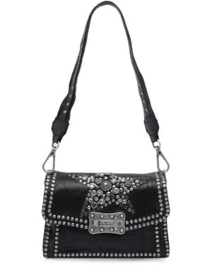 Campomaggi Agnese Stud-Embellished Shoulder Bag - Black