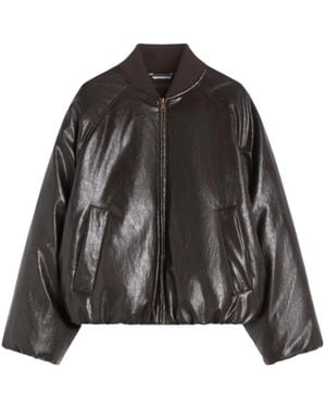 Weekend by Maxmara Potente Zip-Closure Bomber Jacket - Black