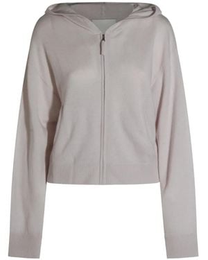 Allude Zip-Up Hoodie - Grey