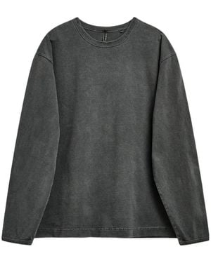 sunflower Crew-Neck Long-Sleeve T-Shirt - Grey