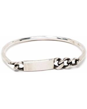 Werkstatt:münchen Plaque Chain Bracelet - White