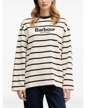 Barbour Maeve Striped Long-Sleeved T-Shirt - Natural