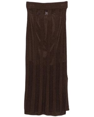 Pennyblack Rib-Knit Skirt - Brown