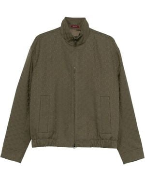 Gucci Chaqueta Bomber De Lona Gg, Talla - Verde