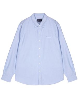 thisisneverthat Chemise En Popeline À Logo Brodé - Bleu