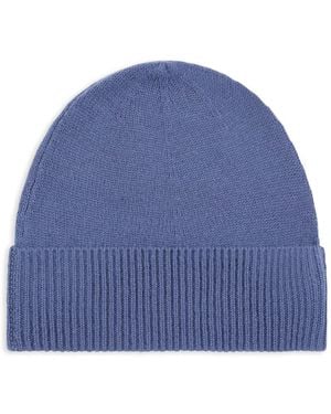 Bompard Ribbed Beanie Hat - Blue