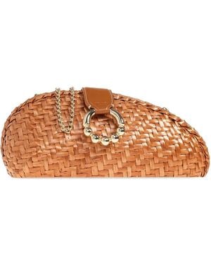 Rodo Clutch Aus Raffiabast - Braun