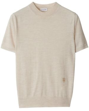 Burberry Wool T-Shirt - White