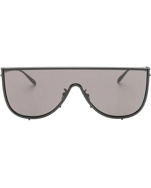 Alaïa Lunettes De Soleil À Détail Logo - Grey