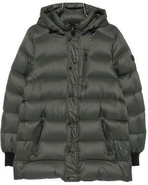 SERGIO MORETTI FIRENZE Hooded Padded Coat - Grey
