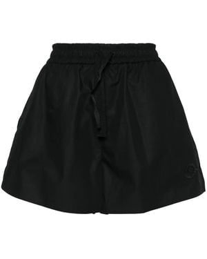 Moncler Shorts Con Applicazione - Nero