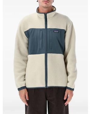 Patagonia Fleece-Texture Paneled Jacket - Blue