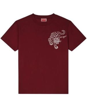 KENZO Tiger-Embroidered T-Shirt