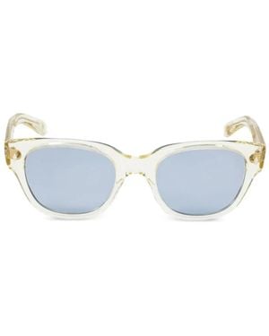 Eyevan 7285 Lunettes De Soleil Flash-E À Monture Carrée - Blue