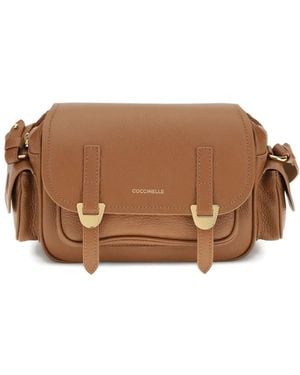 Coccinelle Small Campus Shoulder Bag - ブラウン
