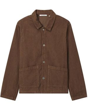 sunflower Pocket Corduroy-Texture Overshirt - Brown