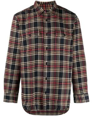 Filson Kariertes Flanellhemd Im Vintage-Look - Schwarz