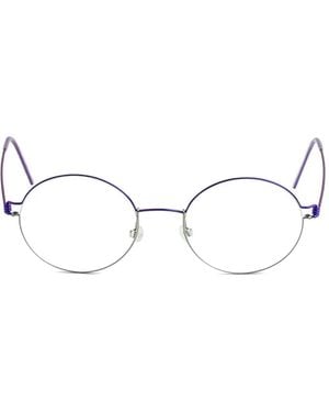 Lindberg Dakota Round-Frame Glasses - White