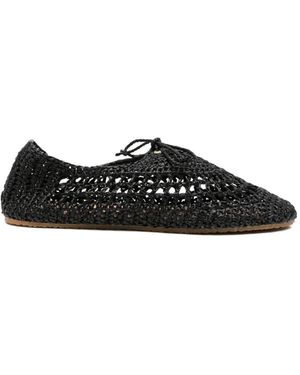 Superga Woven Lace-Up Shoes - Black