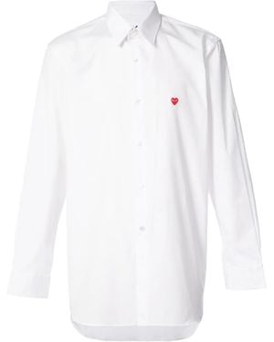 COMME DES GARÇONS PLAY Heart Logo Shirt - White