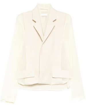 Litkovskaya Tucked-Hem Layer Jacket - White