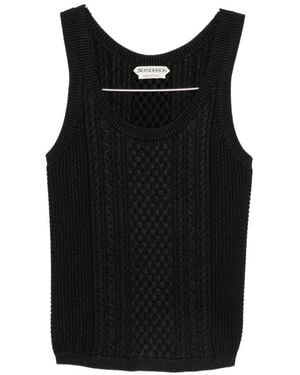 JW Anderson Cable-Knit Sleeveless Top - Black