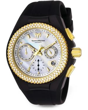 TechnoMarine Cruise Valentine Crystal-Embellished 40Mm Watch - Black