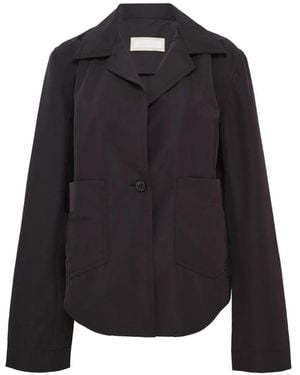 Litkovskaya Notched-Lapel Cropped Jacket - Black