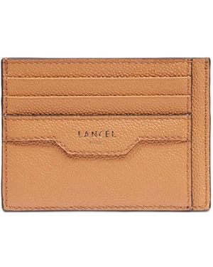 Lancel Leather Card Holder - Brown