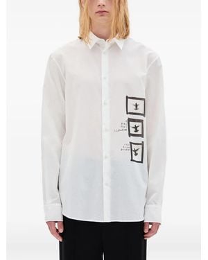 Ann Demeulemeester Doves Hemd - Weiß