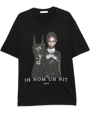 ih nom uh nit Family Graphic-Print T-Shirt - Black